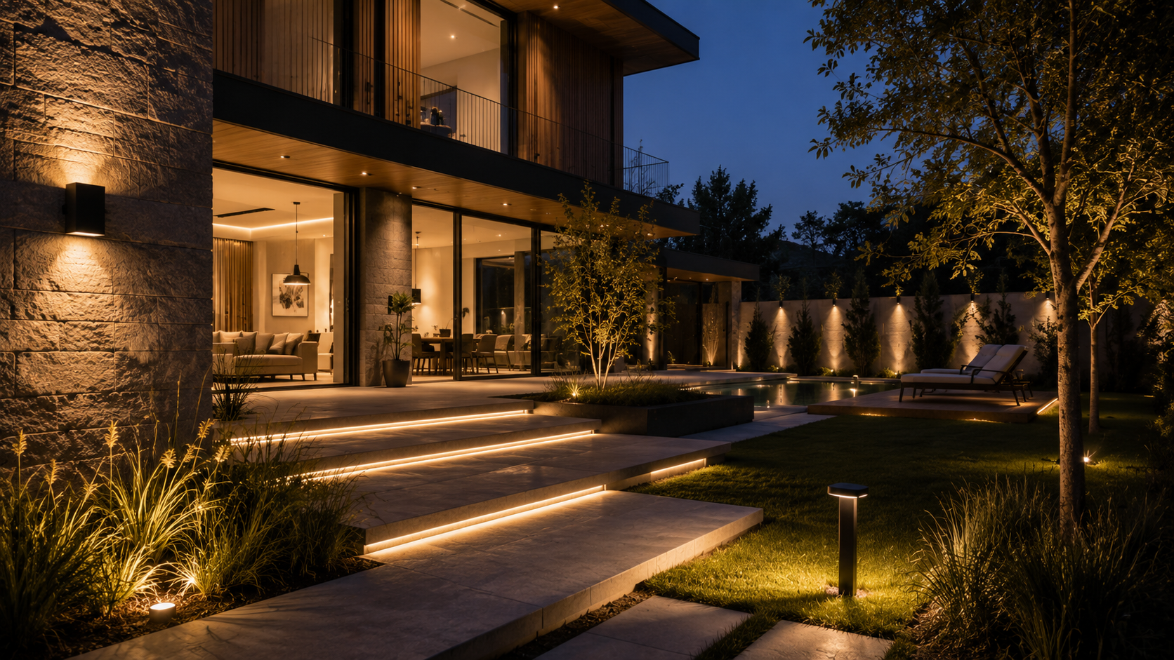 Vivienda de lujo con proyecto integral de iluminación
