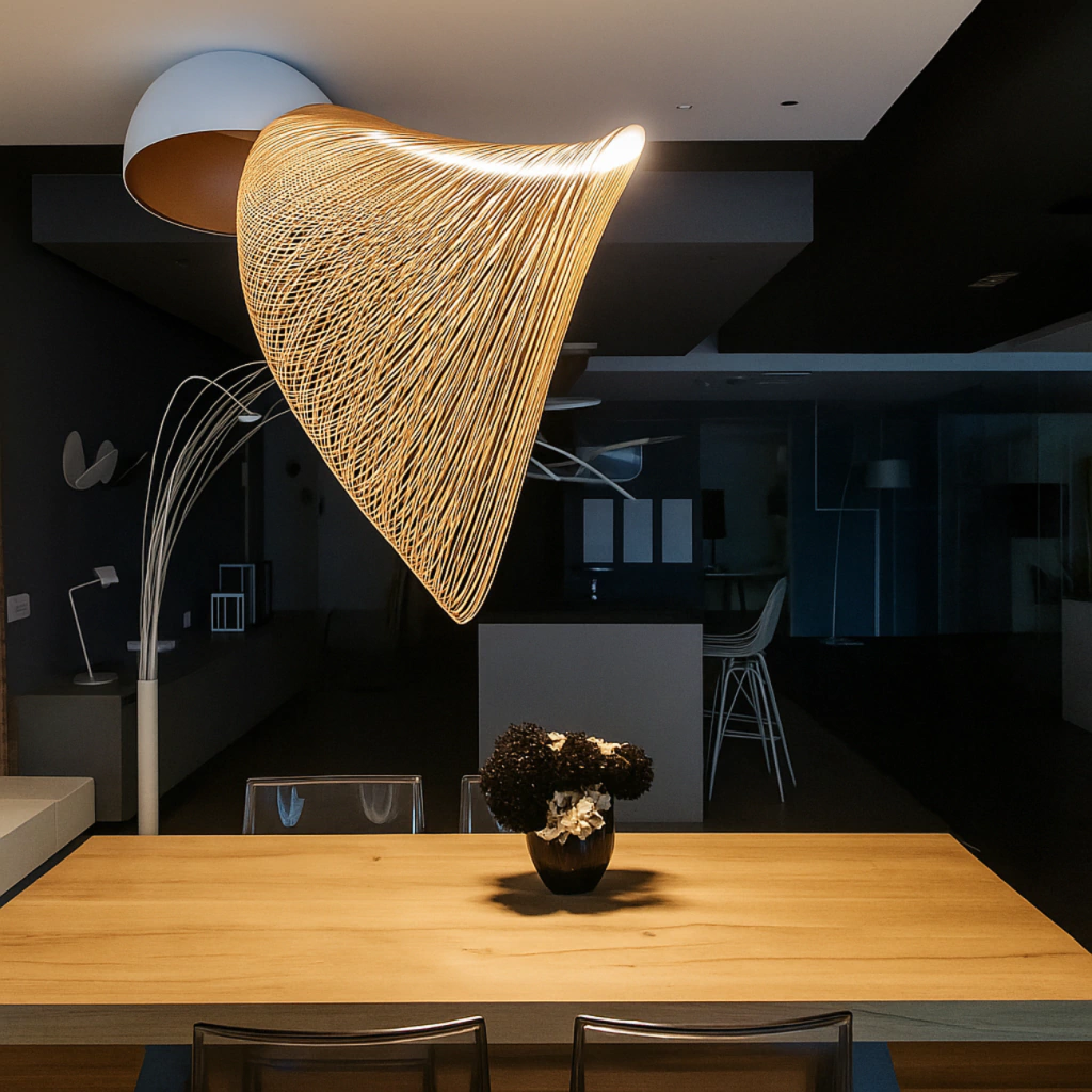 Colgante Halo Lumen de madera