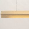 Colgante Aura Horizontal Mínimo en tela beige y acero niquelado