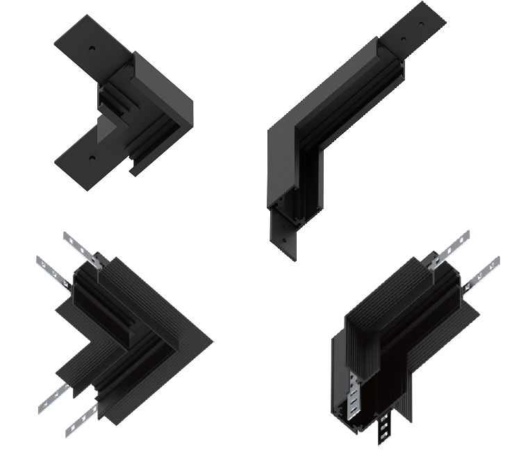 Esquineros para riel magnético Brooklyn Lucciola
