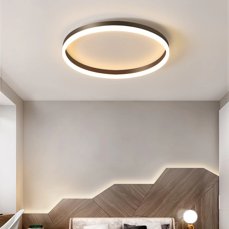 Plafón LED Lyra 50 cm 28W Lumen color negro