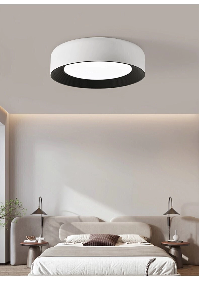 Plafón LED Sirius 50 cm 48W Lumen blanco y negro