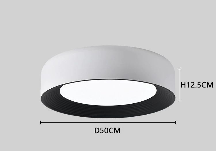 Plafón LED Sirius 50 cm 48W Blanco y Negro | Lumen - Imagen 2