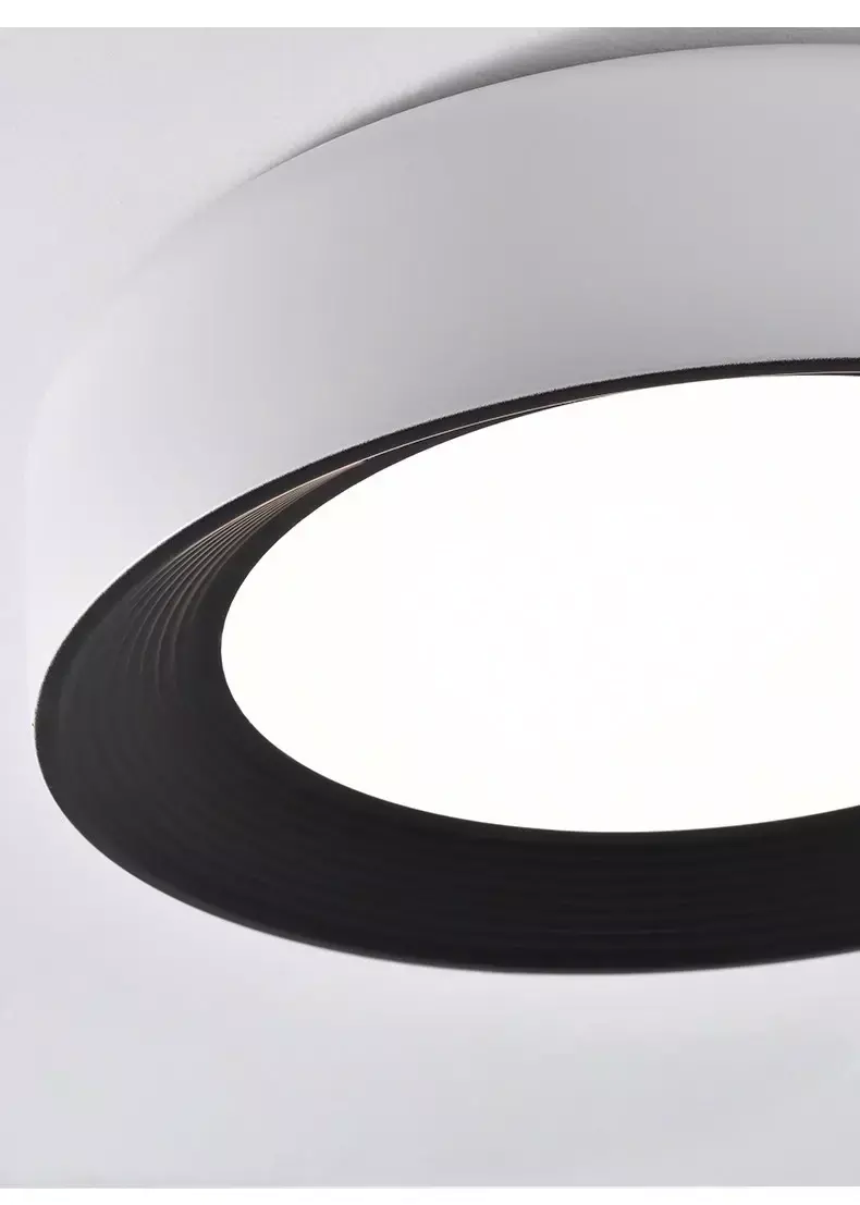 Plafón LED Sirius 50 cm 48W Blanco y Negro | Lumen - Imagen 3