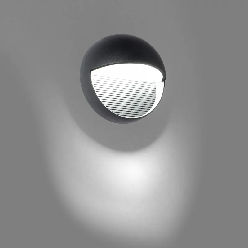 Aplique de pared exterior KATO LED 3W IP65 de Leuk