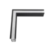 Unión L LED DYNA EM de embutir 12,5 W 3CCT | Leuk Negro Mate