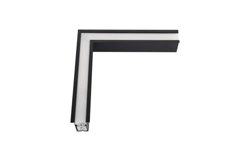 Unión L LED DYNA EM de embutir 12,5 W 3CCT | Leuk Negro Mate