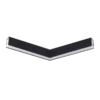 Unión angular 120° LED DYNA 12,5 W 3CCT | Leuk Negro Mate