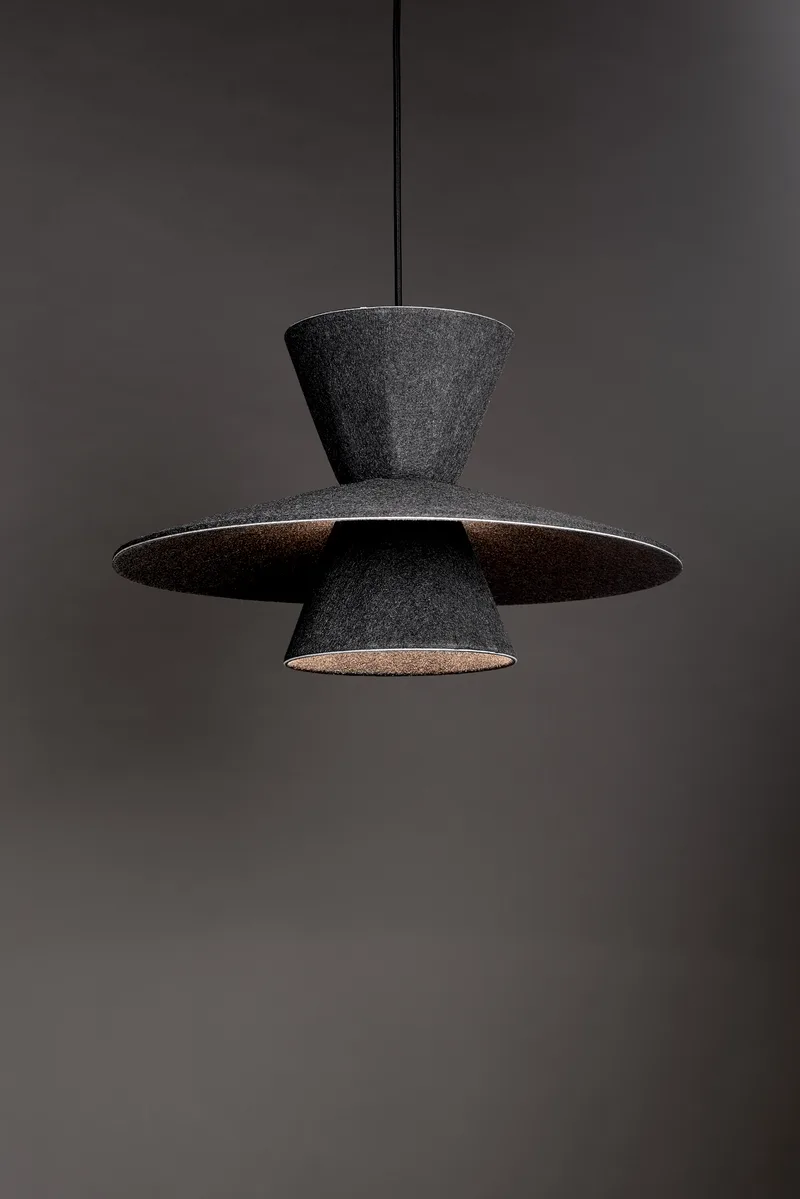 Colgante LED ULÁN 12W 3000K Negro de Leuk
