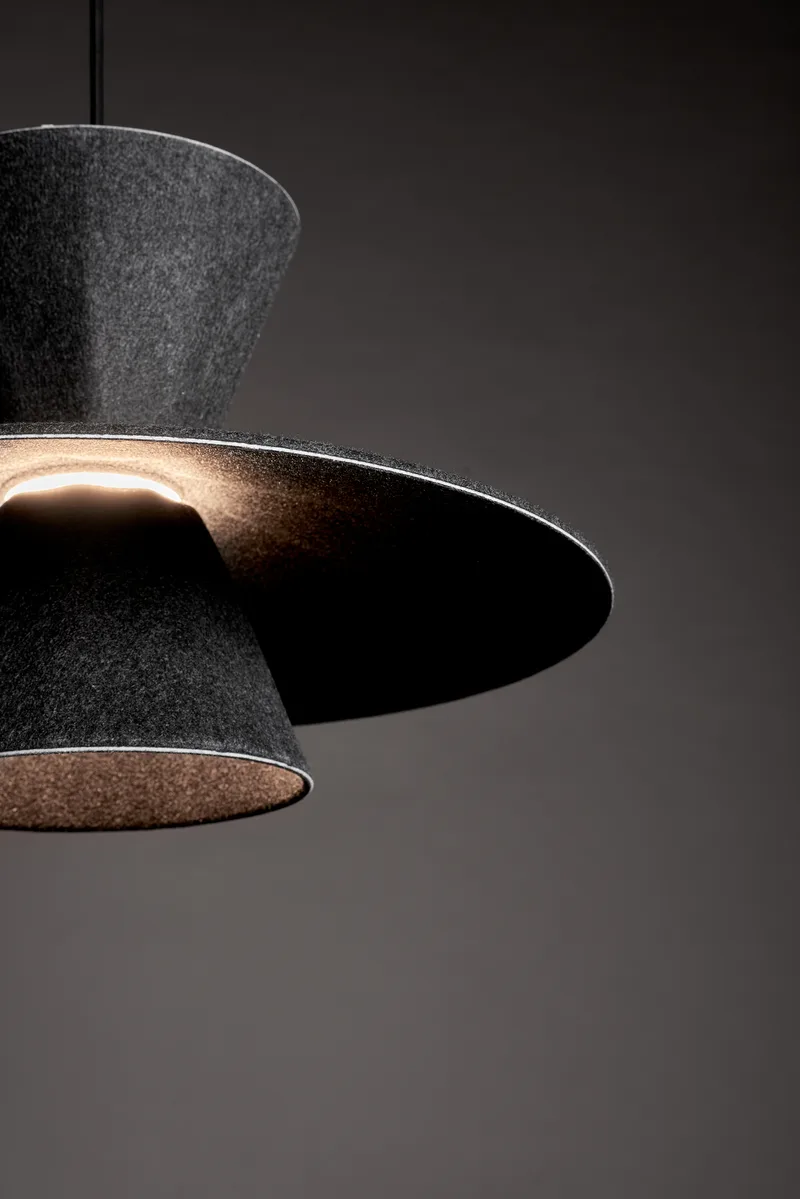 Colgante LED ULÁN 12W 3000K Negro de Leuk
