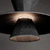 Colgante LED ULÁN 12W 3000K Negro de Leuk