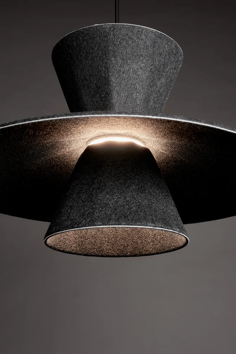 Colgante LED ULÁN 12W 3000K Negro de Leuk