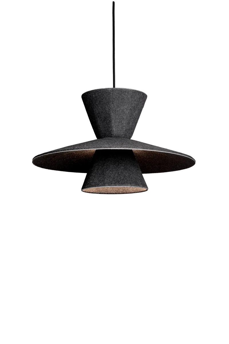 Colgante LED ULÁN 12W 3000K Negro de Leuk