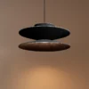 Colgante LED BATOR 12W 3000K Negro de Leuk