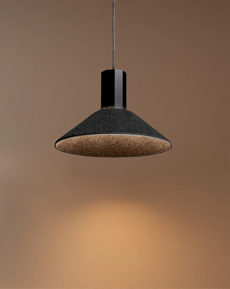 Colgante LED ALTAI 12W 3000K Negro de Leuk