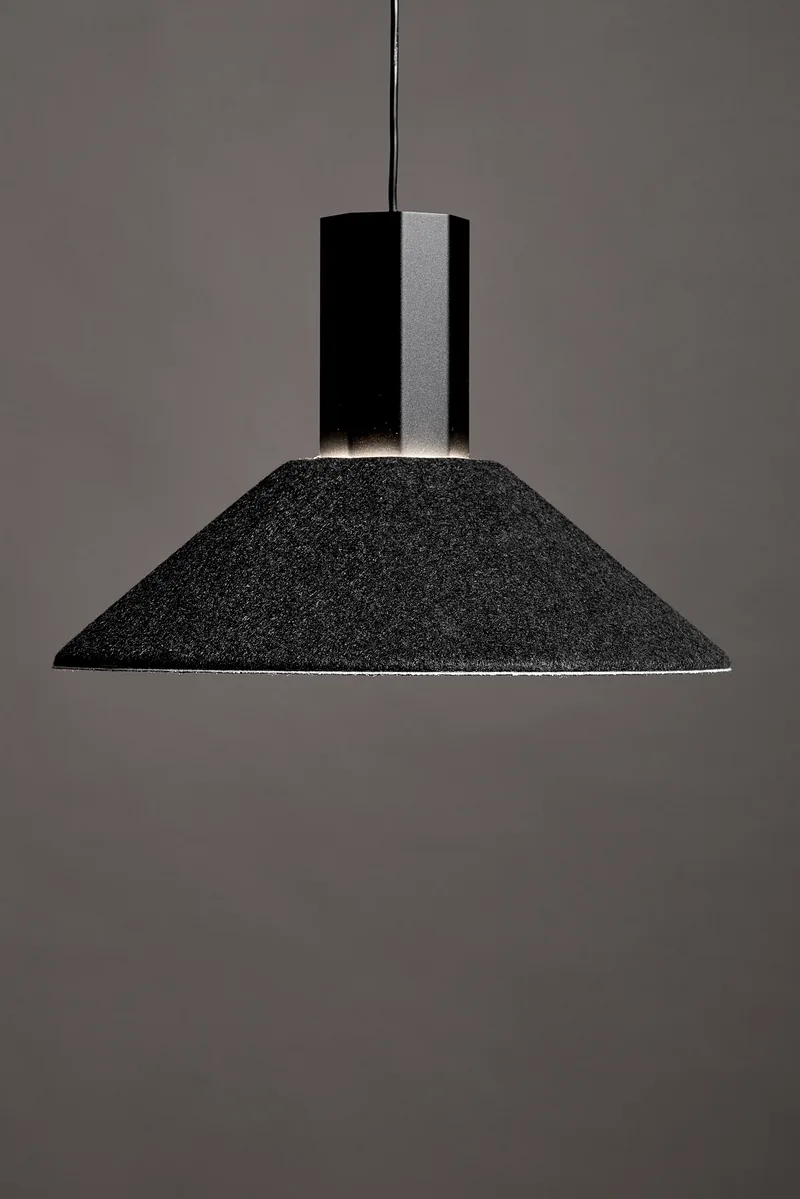 Colgante LED ALTAI 12W 3000K Negro de Leuk