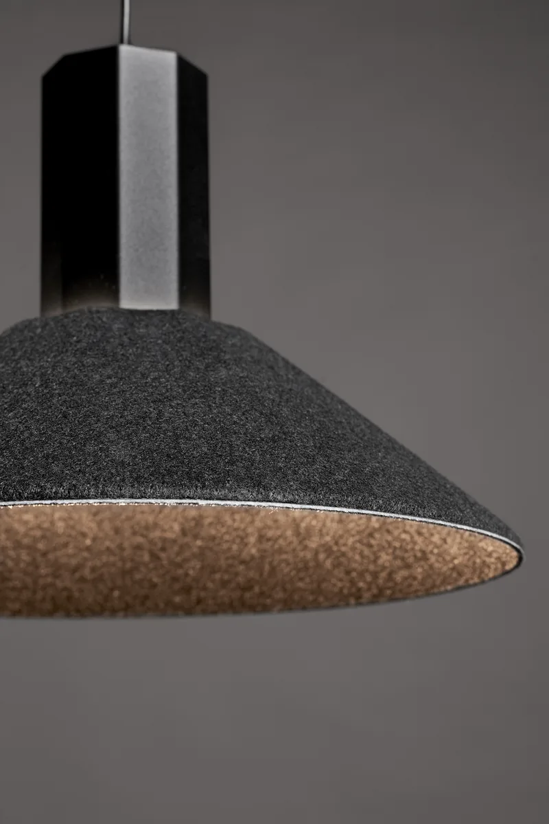 Colgante LED ALTAI 12W 3000K Negro de Leuk