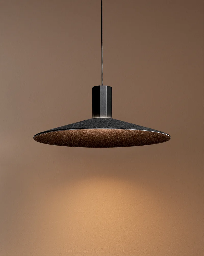 Colgante LED DARJAN 12W 3000K Negro de Leuk