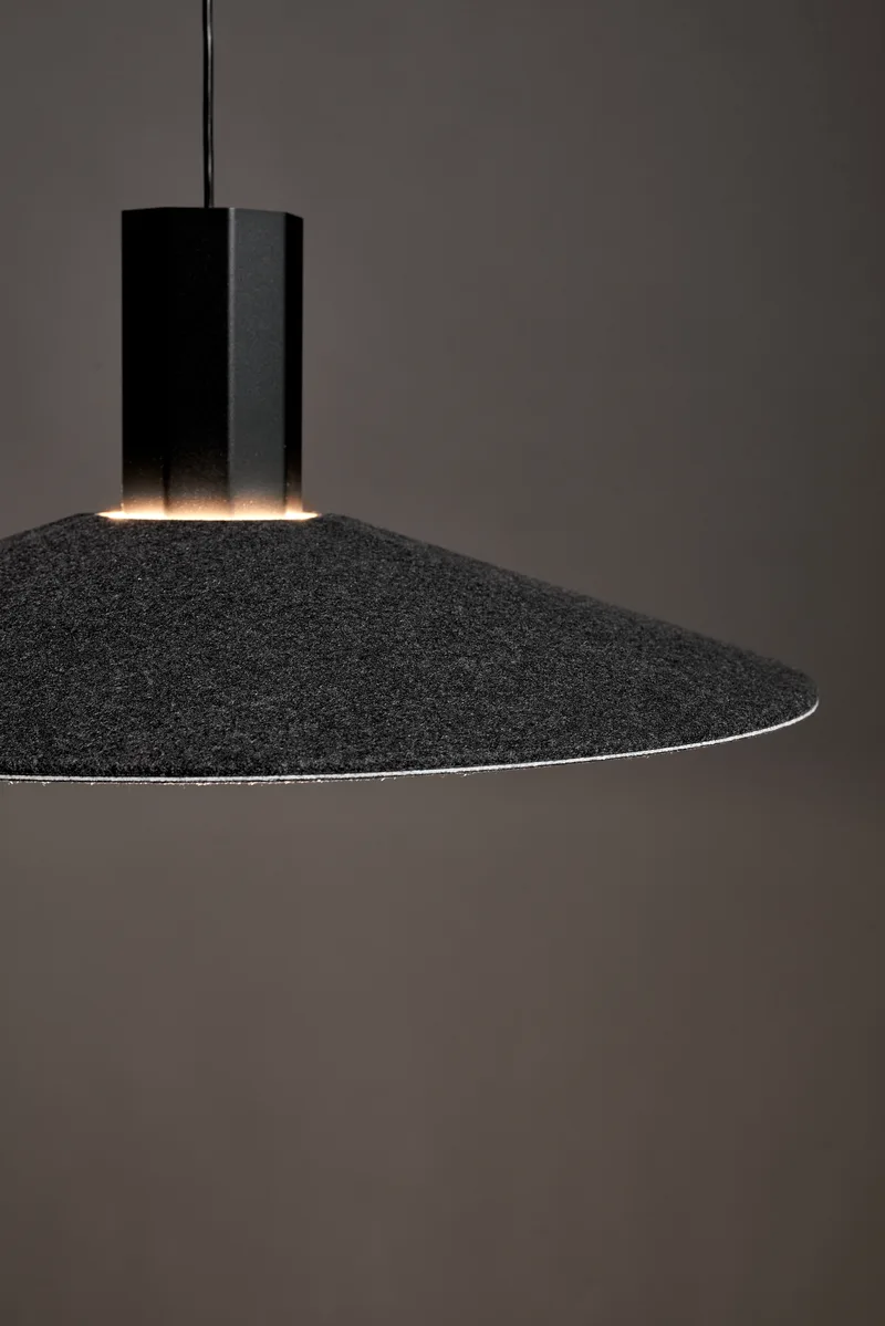 Colgante LED DARJAN 12W 3000K Negro de Leuk
