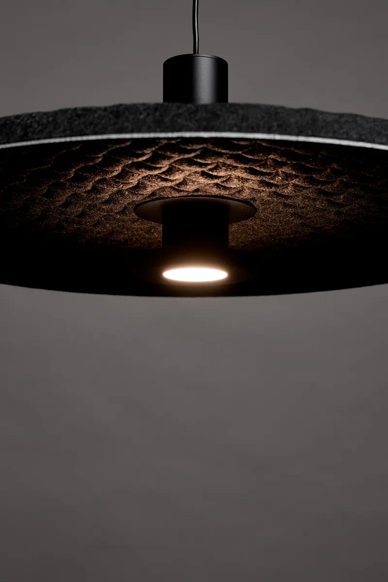 Colgante LED BULGAN 12W 3000K Negro de Leuk