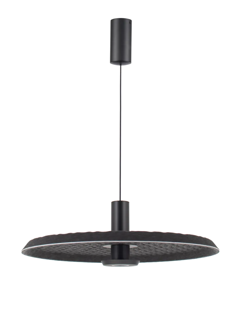 Colgante LED BULGAN 12W 3000K Negro de Leuk