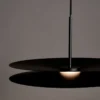 Colgante LED SAGSAI 12W 3000K Negro de Leuk
