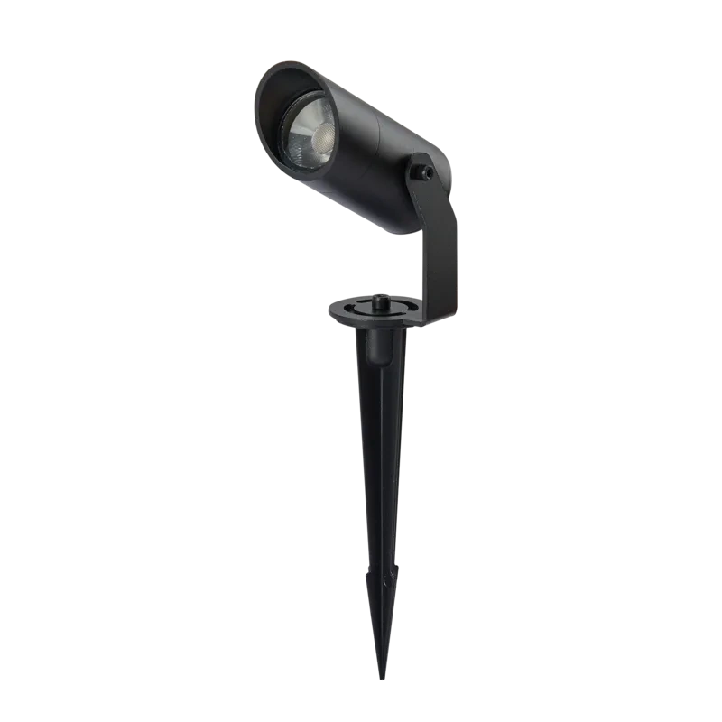 Chill de 5 W con estaca, proyector LED de exterior Leuk en negro satinado