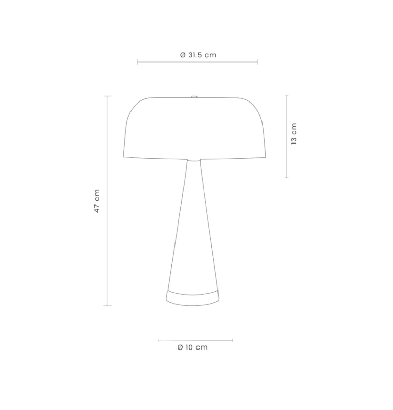 Lámpara de mesa Elisse de Velth
