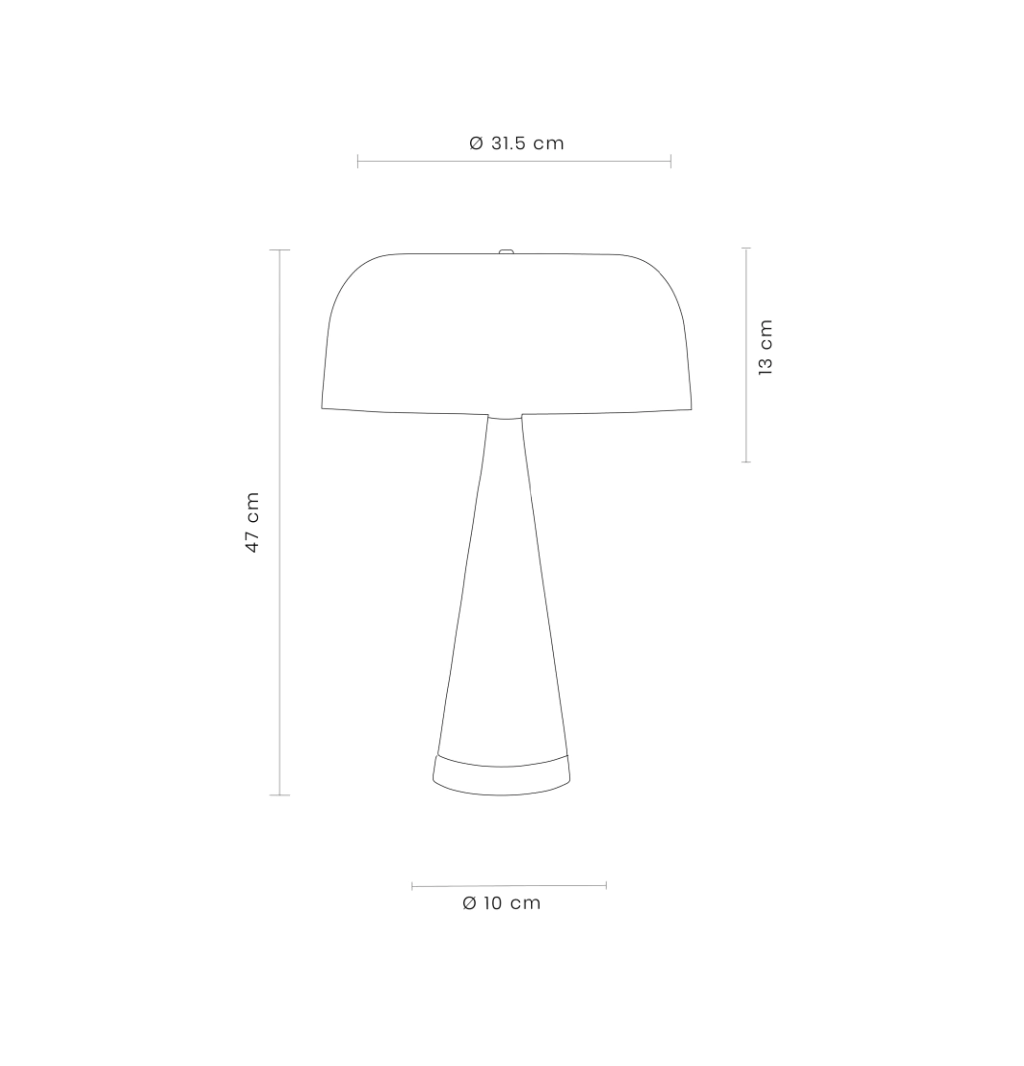 Lámpara de mesa Elisse de Velth