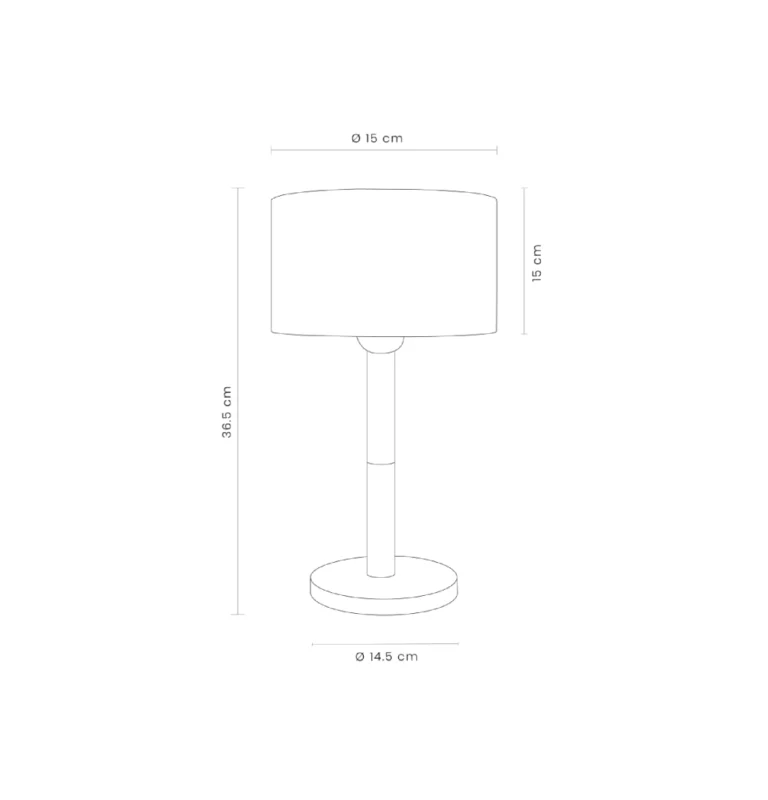 Lámpara de mesa Wilo de Velth