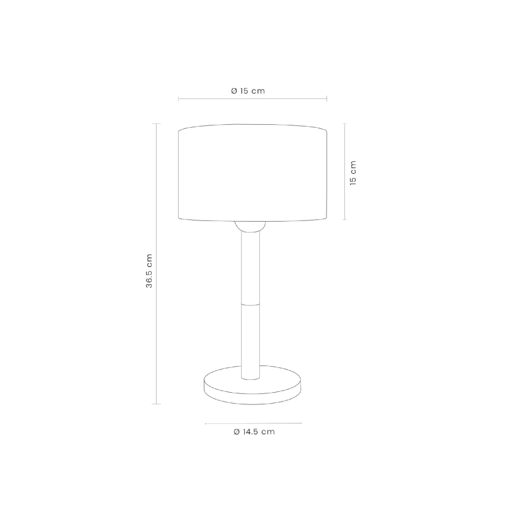 Lámpara de mesa Wilo de Velth