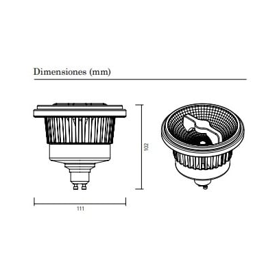 Lámpara Led Ar111 Gu10 15W 24° Blanco Dinámico - Imagen 4